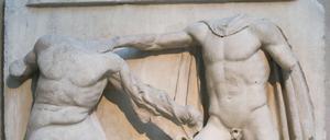 Metope III - ein Ausschnit aus den Parthenon Marmoren im  British Museum, London