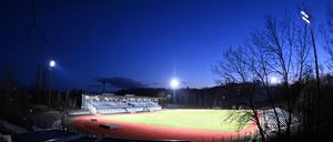 Fussball, Herren, Saison 2020/2021, Regionalliga Nordost, Berliner AK 07, Einweihung der Flutlichtanlage im Poststadion, Übersicht, 19.03. 2021, Copyright: xMatthiasxKochx 