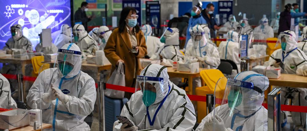 China will den Umfang und die Häufigkeit von Corona-Tests reduzieren (Symbolbild).
