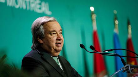 Hat auch in seiner Rede auf der Biodiversitätskonferenz COP15 in Montreal Probleme schonungslos benannt: Antonio Guterres.
