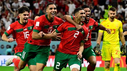 Achraf Hakimi verwandelte Marokkos entscheidenden Elfmeter.