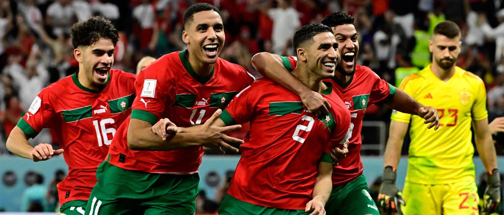 Achraf Hakimi verwandelte Marokkos entscheidenden Elfmeter.