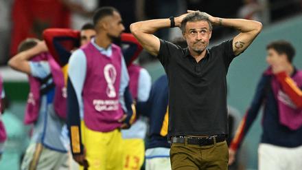 Spaniens Nationaltrainer Luis Enrique steht unter Druck.