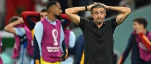 Spaniens Nationaltrainer Luis Enrique steht unter Druck.    