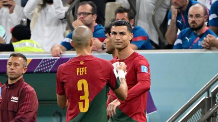 Große Freude bei der Einwechslung sieht anders aus als bei Cristiano Ronaldo.