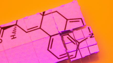 Ein mit LSD getränktes Stück Papier.