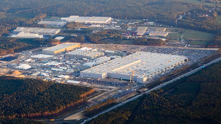 Die Gigafabrik von Tesla in Grünheide, ein wichtiger Player im „Innovationskorridor Südost“