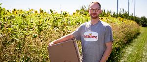 Mit seinem Online-Handel Ackerherz will Vincent Rabl Bio-Produkte erschwinglicher machen.