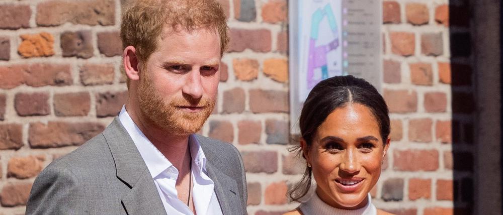 Der britische Prinz Harry, Herzog von Sussex, und seine Frau Meghan, Herzogin von Sussex.
