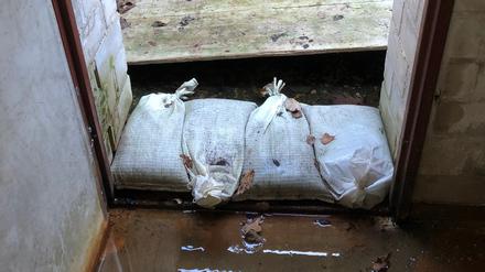 Druck von unten. Grundwasser dringt in einen Keller im Blumenviertel ein.