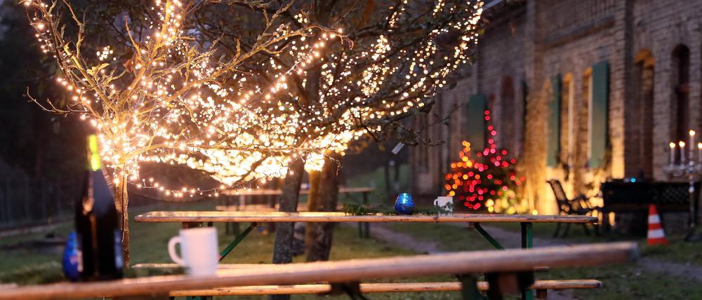 Adventsmarkt im Königlichen Weinberg am Park Sanssouci.