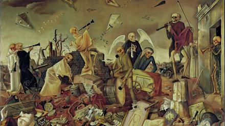 Symbol des Holocaust. Felix Nussbaums Gemälde „Triumph des Todes (Die Gerippe spielen zum Tanz)“ von 1944.