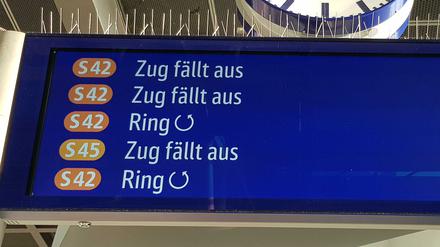 Am Sonntag trafen die Ausfälle auch die Ringbahn.