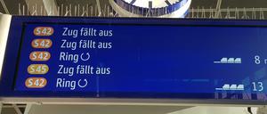 Am Sonntag trafen die Ausfälle auch die Ringbahn.