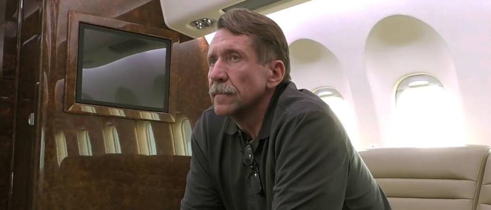 Der russische Waffenhändler Viktor Bout nach seiner Freilassung. 