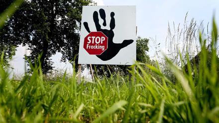 Protest gegen Fracking in Brünen, Nordrhein-Westfalen (Archivbild von 2014) 