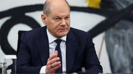 Der Bundeskanzler Olaf Scholz.
