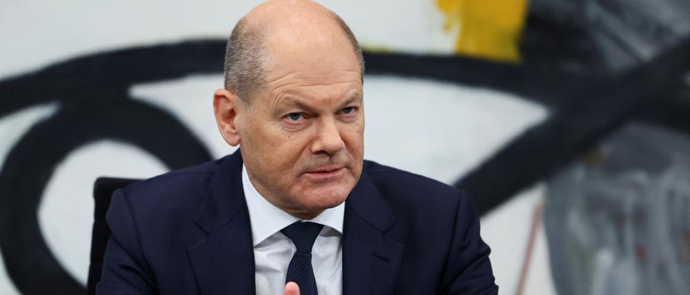 Der Bundeskanzler Olaf Scholz.