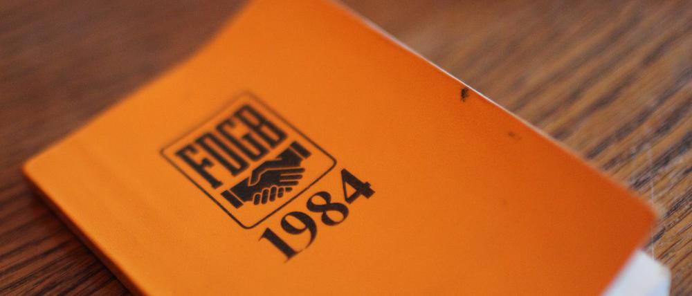 Ein FDGB-Jahreskalender aus dem Jahre 1984. 