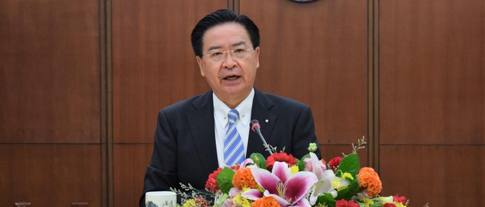 Taiwans Außenminister Joseph Wu bei einer Pressekonferenz im November 2022 in Taipeh.