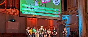 Finale der Deutschen Meisterschaft im Science Slam 2022 in Hamburg.