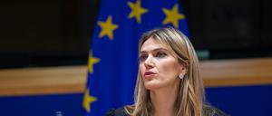 Die Vizepräsidentin des EU-Parlaments, Eva Kaili, wurde am Freitag in ihrer Wohnung festgenommen. 