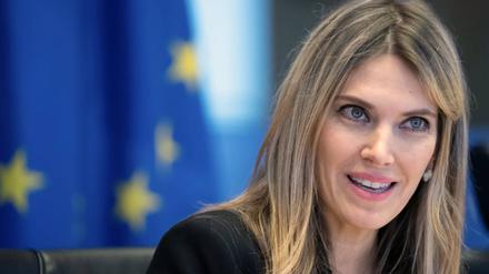 Eva Kaili, die frühere Vizepräsidentin des Europäischen Parlaments (Archivbild von 2022).