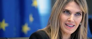 Eva Kaili, die frühere Vizepräsidentin des Europäischen Parlaments (Archivbild von 2022).