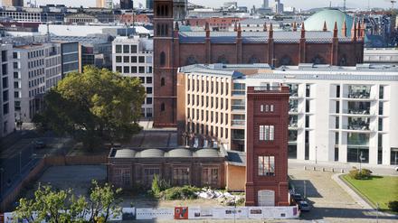 Schinkelplatz 1 in Mitte. Die Bundesstiftung Bauakademie hat den Auftrag, die Bauakademie neu erstehen zu lassen. Eine Musterecke steht schon. Aber was ist zeitgemäß?