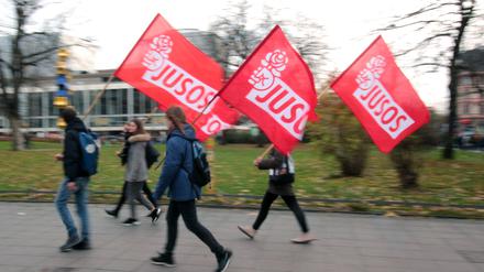 Demonstration der Jusos.