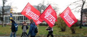 Demonstration der Jusos.
