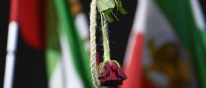 Protest gegen die Hinrichtungen im Iran in Stockholm.