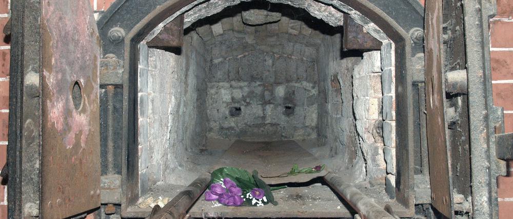 Verbrennungsofen im KZ Mauthausen.