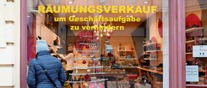 Leerstand in Potsdam während der Corona-Pandemie.