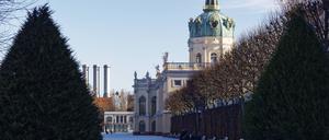Schlosspark Charlottenburg im Schnee.