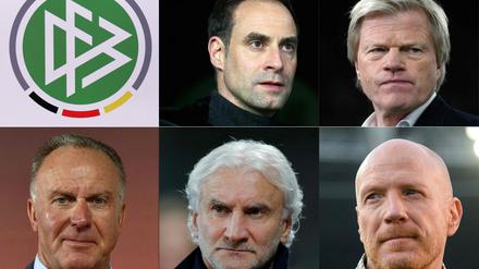 Oliver Mintzlaff, Oliver Kahn, Karl-Heinz Rummenigge, Rudi Völler und Matthias Sammer sollen den DFB beraten.