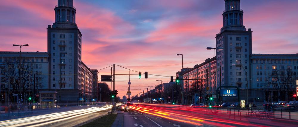 Die Karl-Marx-Allee am Frankfurter Tor.