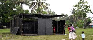 Wahlkabine auf Fidschi