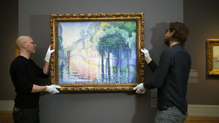 Das Bild „Rio San Trovaso, Venedig“ von Henri-Edmond Cross hängt jetzt in Potsdam