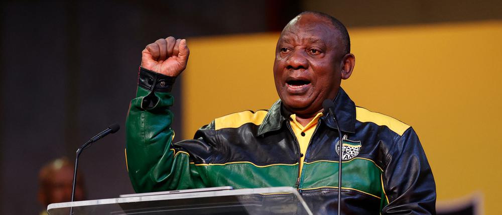 Präsident Cyril Ramaphosa geriet Anfang Dezember wegen der dubiosen „Farmgate“-Affäre unter Druck.