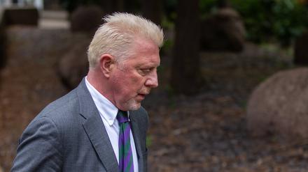 Boris Becker am 29. April 2022 in London vor dem Gericht Southwark Crown Court.