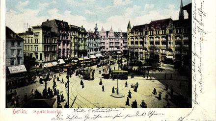 Blick auf den Spittelmarkt in der Vorkriegszeit