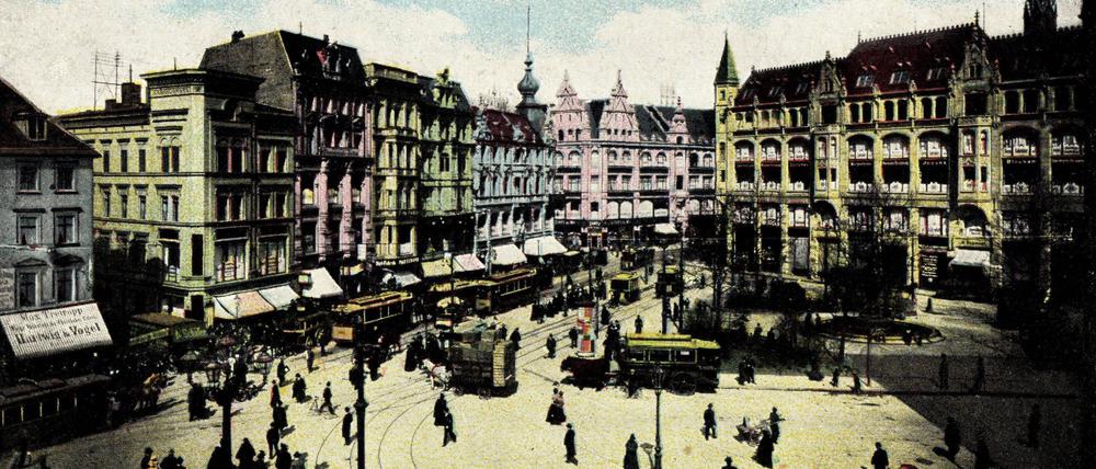 Blick auf den Spittelmarkt in der Vorkriegszeit