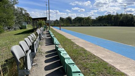 Tribünen des SHTC in Spandau.