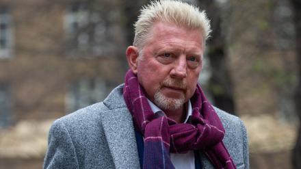 Boris Becker, ehemaliger Tennis-Profi aus Deutschland bei einem Gerichtstermin.