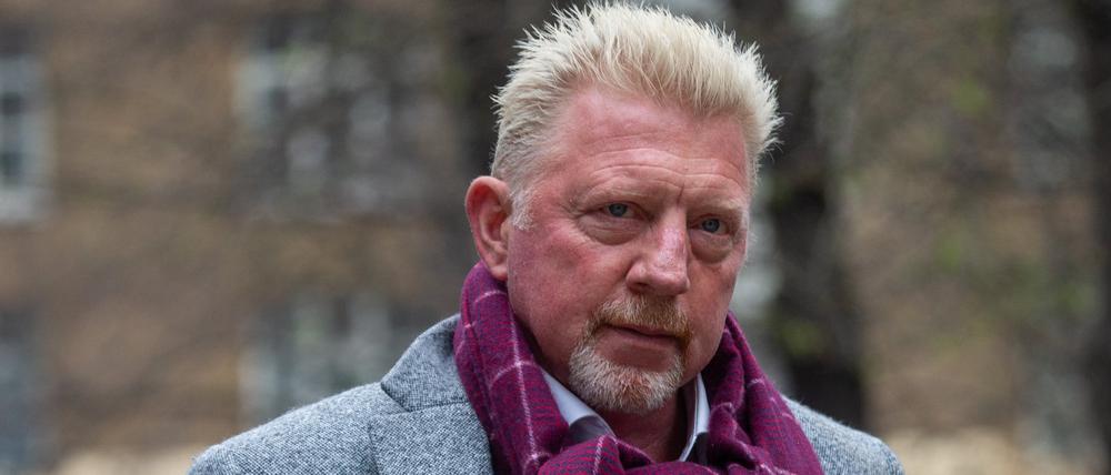 Boris Becker, ehemaliger Tennis-Profi aus Deutschland bei einem Gerichtstermin.