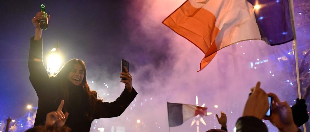 In Paris ging es am Mittwochabend nicht nur friedlich zu.