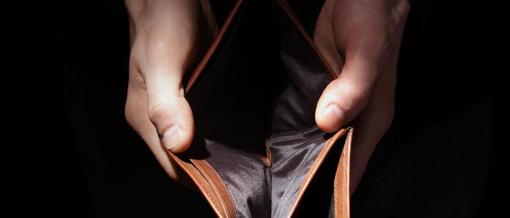 Kein Geld? Sieben von zehn Verbrauchern befürchten, dass sie die hohen Energiepreise nicht stemmen können.