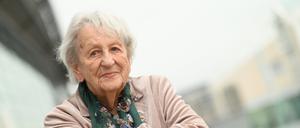 Die Autorin Ingrid Noll 2022 auf der Buchmesse in Frankfurt am Main. 