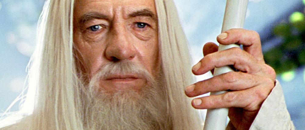 Der Zauberer Gandalf der Weiße (Ian Mc Kellen) im „Herr der Ringe“-Film.